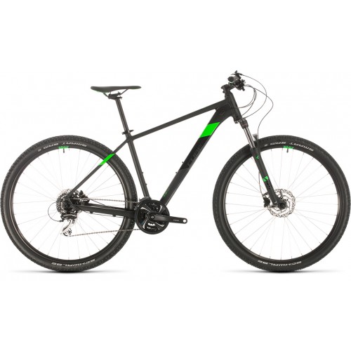black and green cube bike